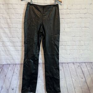 Cache leather pants womens size 6 vintage high waist